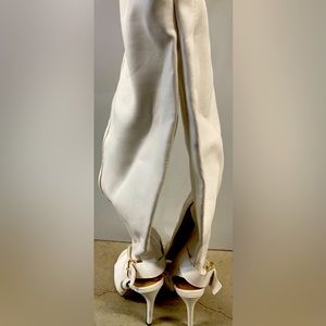 White Thigh High Boots